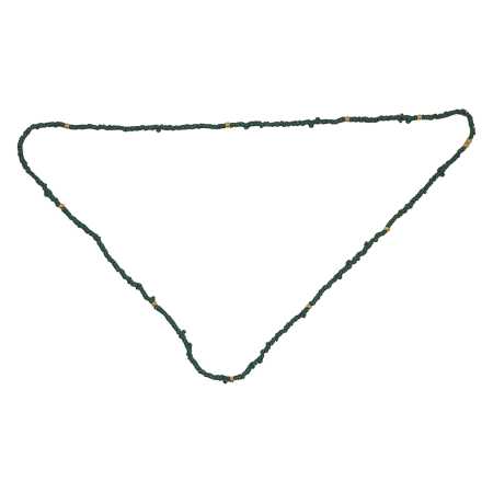 Modeschmuck Keramik Kette in Malachit Grüntönen und vergoldeten Kugeln